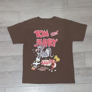 Tom and Jerry Brown T-Shirt